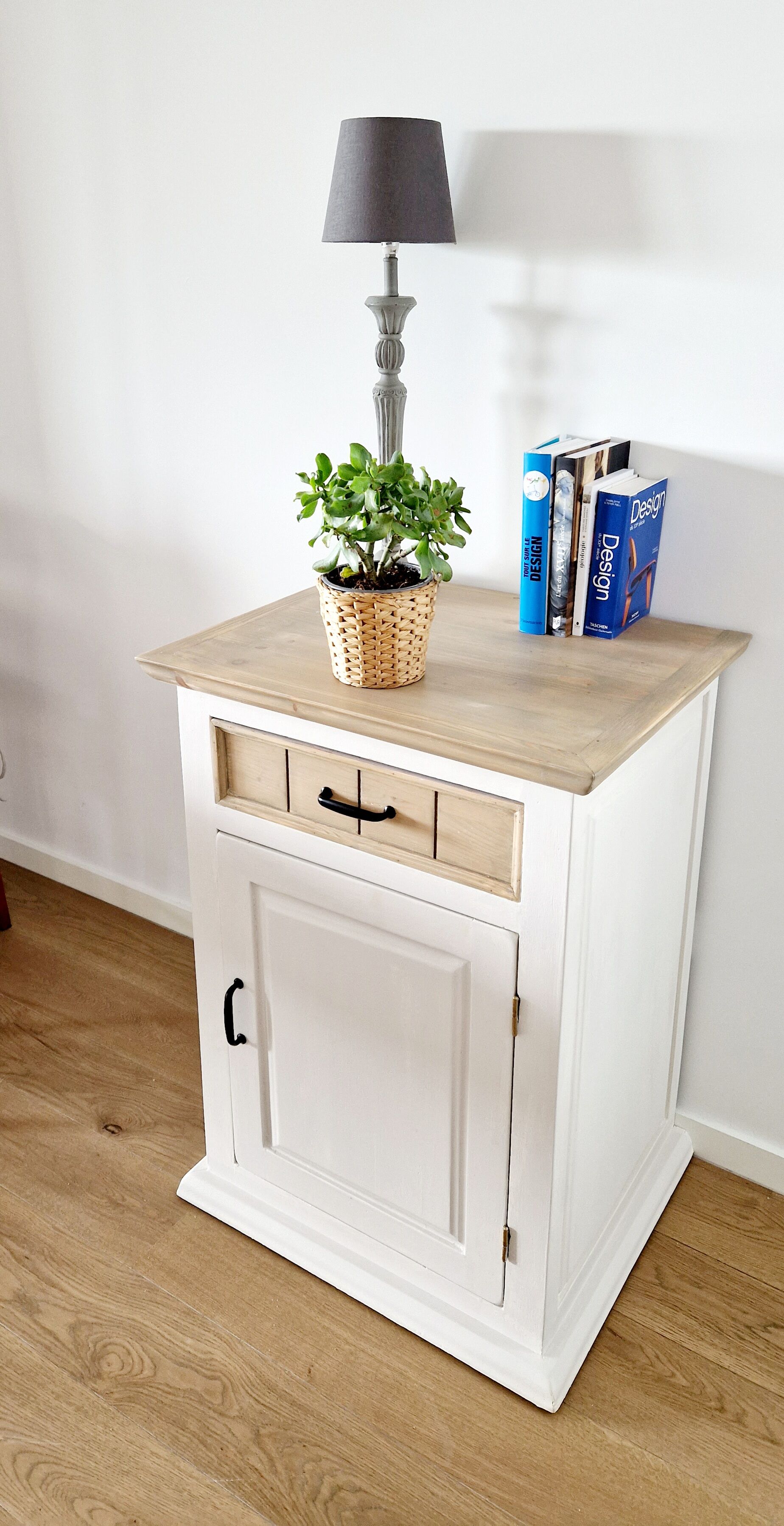 Bahut jam maker solid pine white