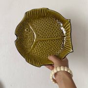 Vintage bouillabaisse service in faience, 13 pieces, 1970s.