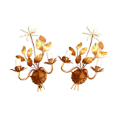 Pair of 70s wall sconces