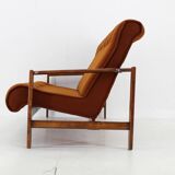 1970s Three Seater Beech Sofa, Czechoslovakia