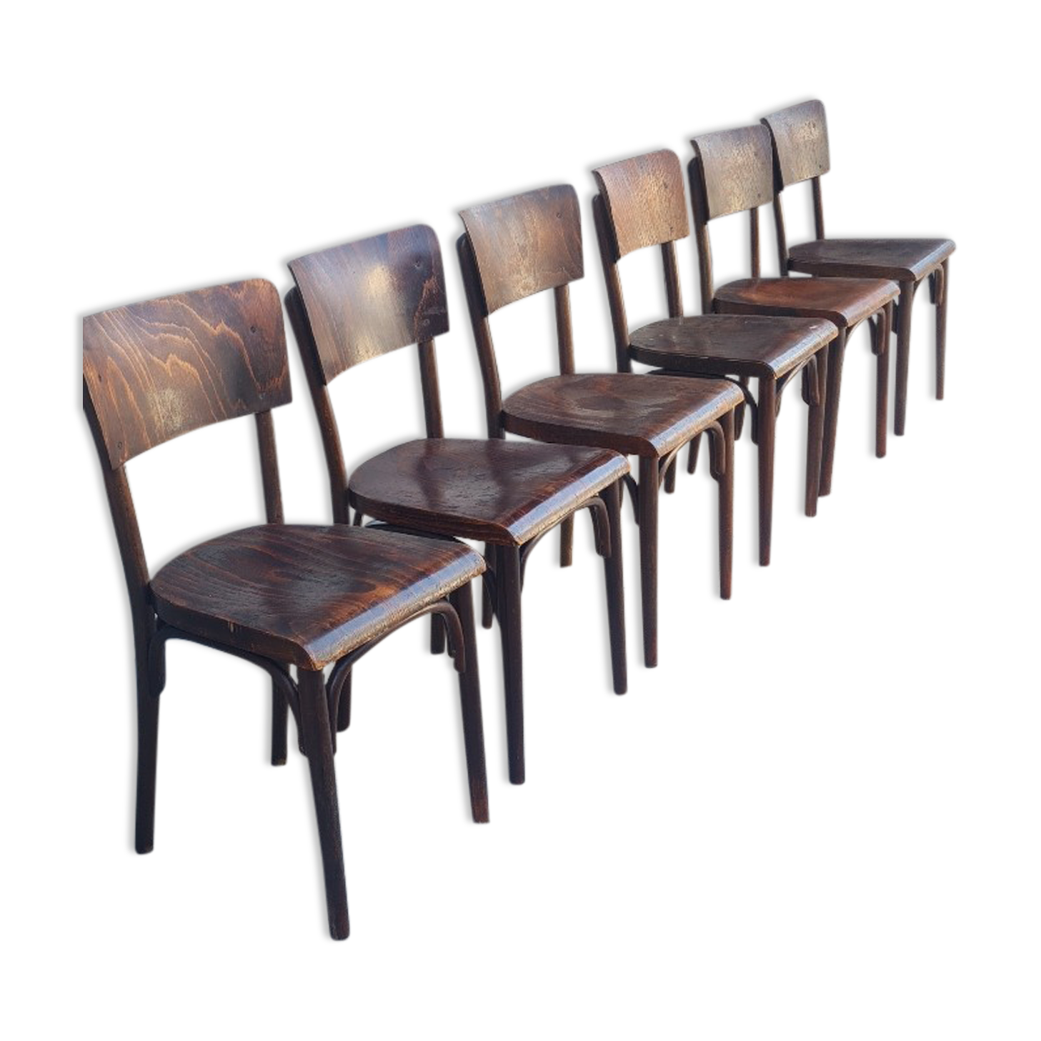 Set of 6 thonet bistro chairs