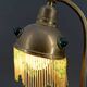 Art Nouveau Brass and Glass Cabochon Table Lamp, Circa 1910