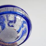 Blue swirl vase