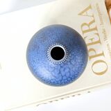 Vintage blue ceramic vase by Thoms Keramik, Germany, 1960s–1970s