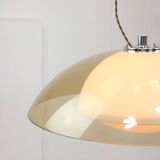 Rare UFO Space Age Lamp from Guzzini in Light Brown, 1970s