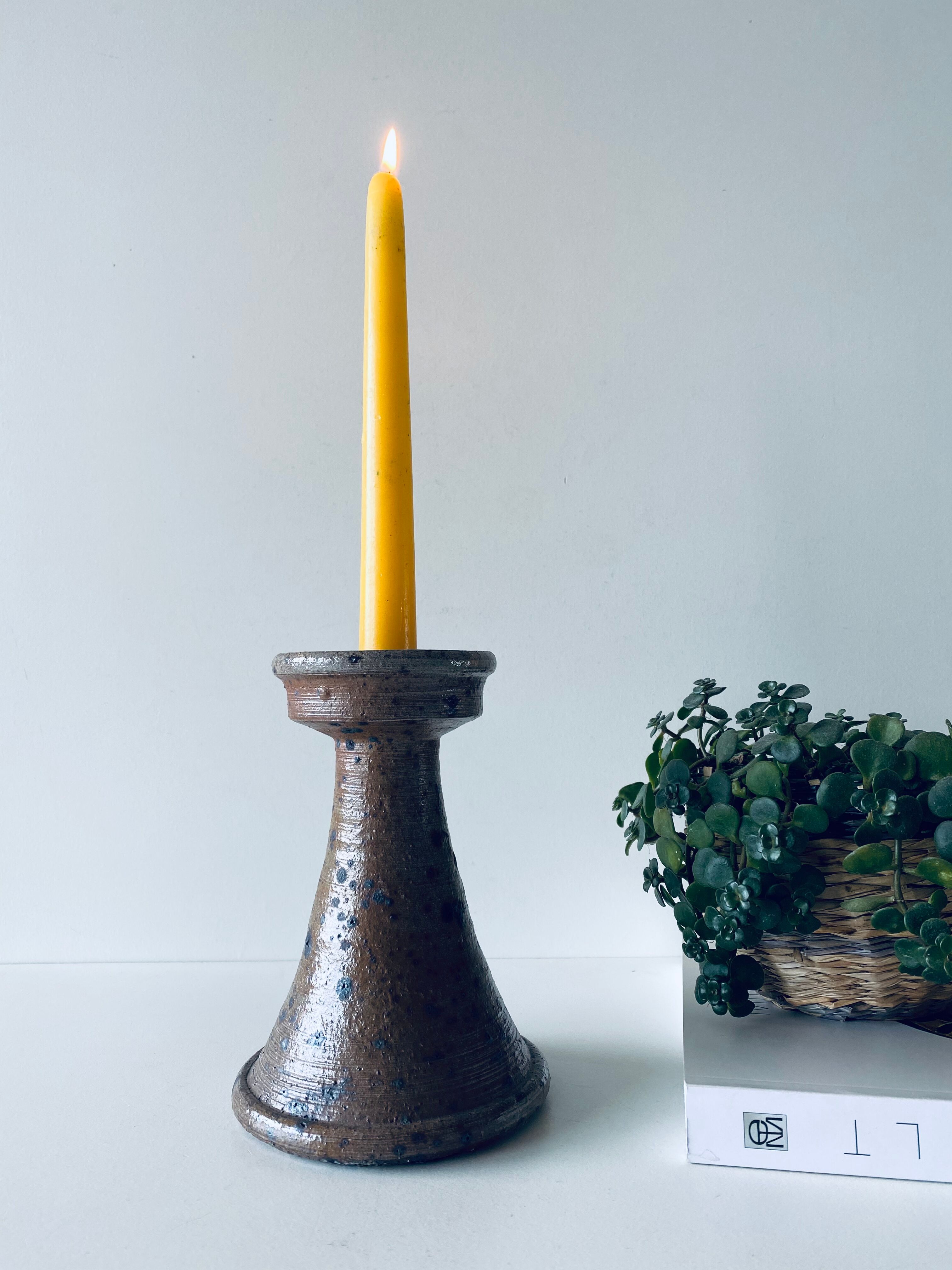 Pyrity sandstone candlestick