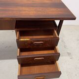 Rosewood 'Floating' Desk By Gunnar Nielsen For Tibergaard, 1960s.