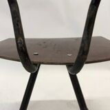 Vintage industrial child s chair, school chair, Dutch design