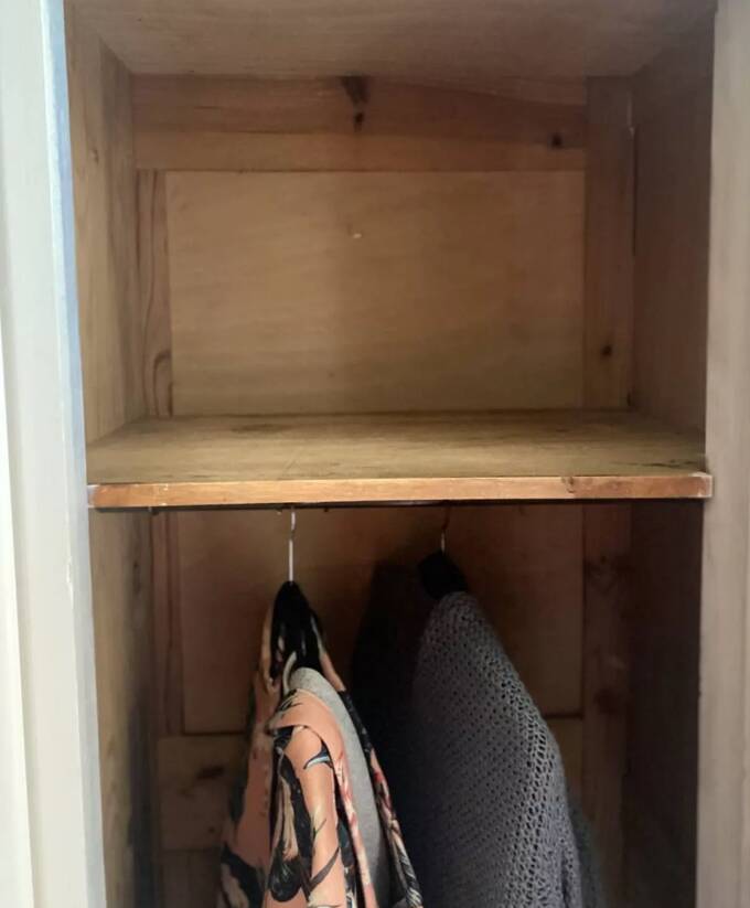 Parisian Art Deco period armoire – cream patina