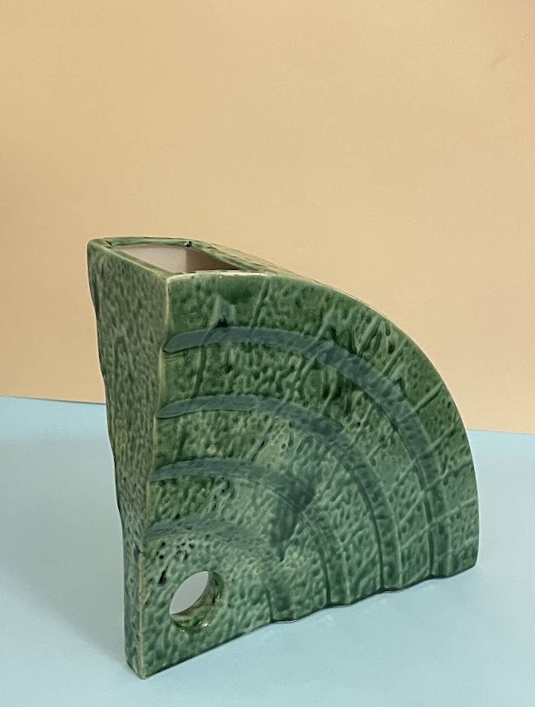 Memphis Style Ceramic Vase Shell by Florio Keramia