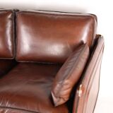 Paire de canapés cuir Roche Bobois