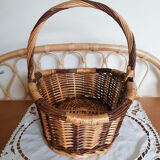 Panier ovale en rotin