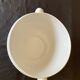 Pot cover in white earthenware