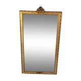 Rectangular mirror wooden gold 67 x 37 cm