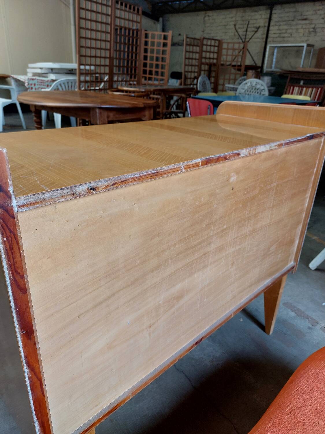 1960s chest of drawers with compass feet