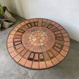 Capron “herbarium” coffee table with metal base