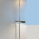 Brass & Opaline Floor Lamp by Milan, Spain, 1980s