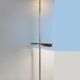 Lampadaire en laiton et opaline, Milan, Espagne, années 1980
