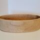 Oval solid wood bowl