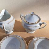 Service à thé en porcelaine de Sologne