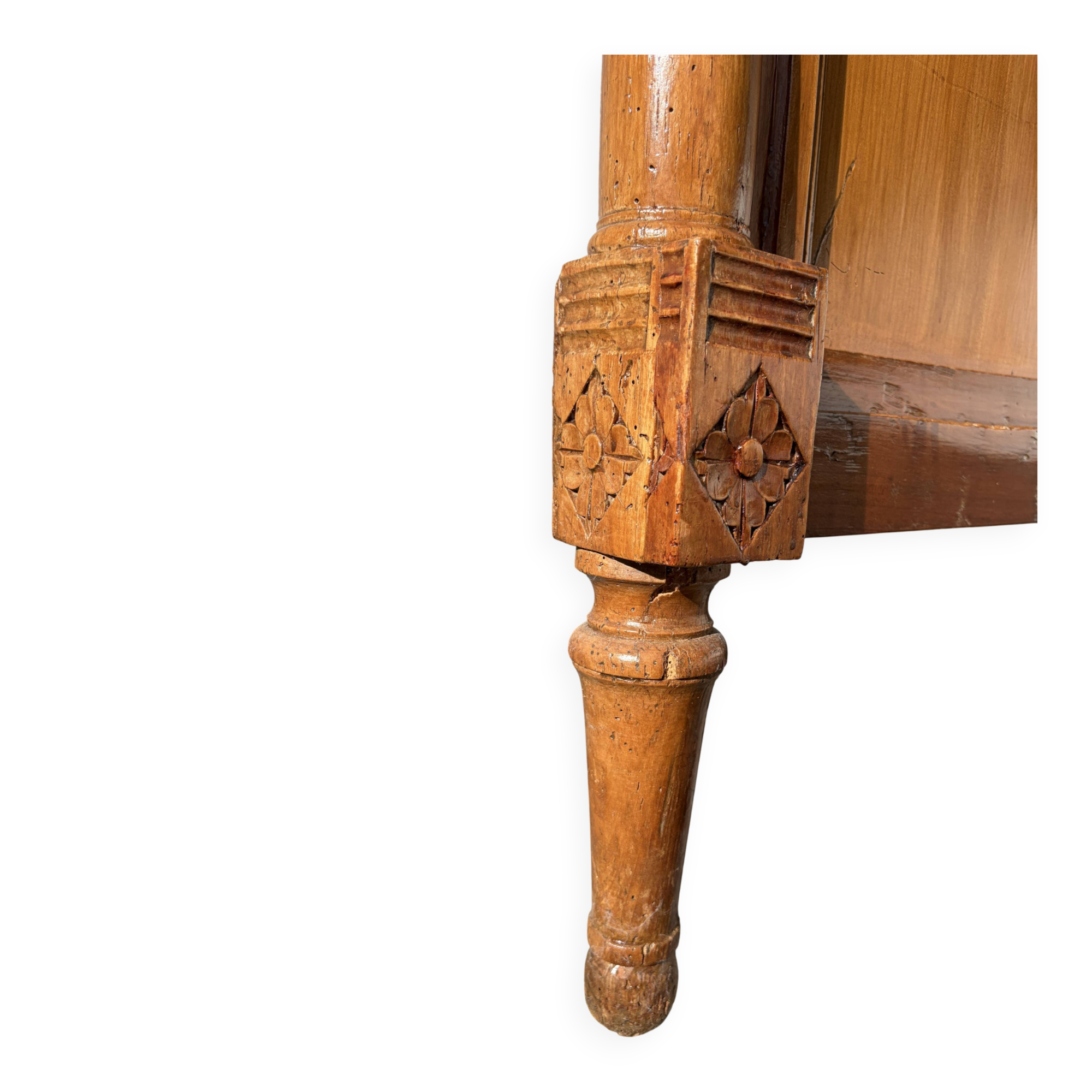 tete de lit ancienne en merisier style Louis XVI 185 cm