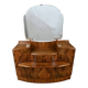 Commode-coiffeuse en ronce de noyer, Angleterre – 1920