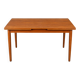 1960s 1970s Teak Extendable Dining Table Made in Denmark Danish Design