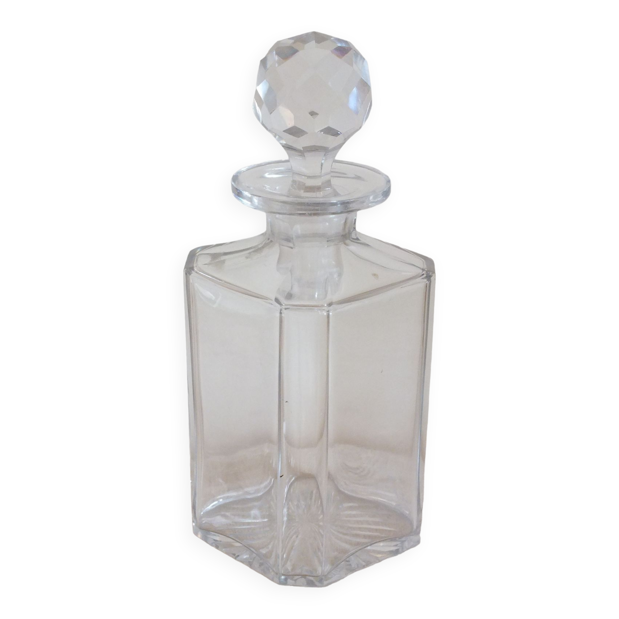 Cut crystal whisky decanter