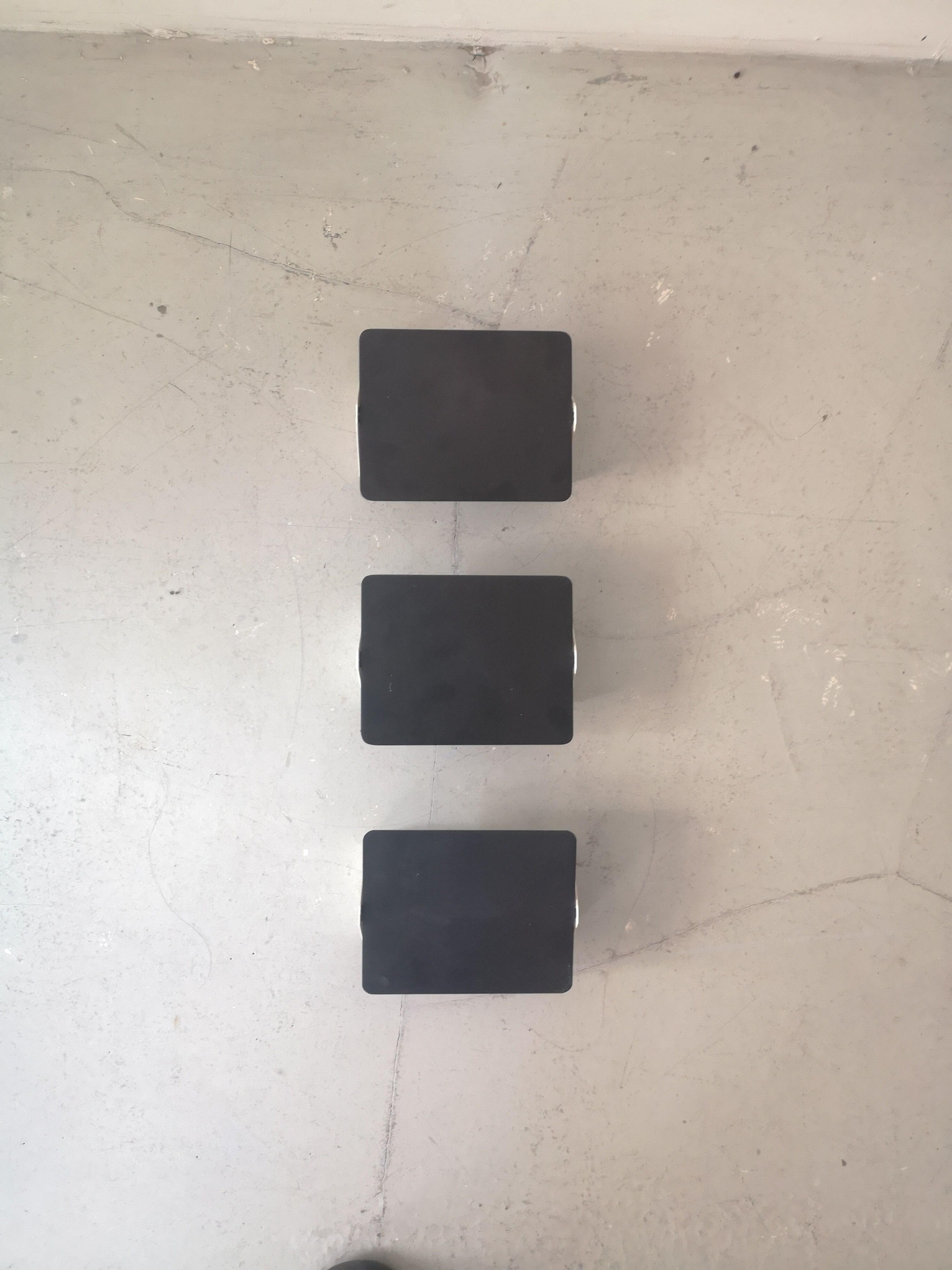 Set of 3 design metal shutter wall lamps Charlotte Perriand, édition contemporaine Nemo