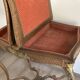 GAME TABLE STYLE LOUIS XV WOOD CARVED CIRCA 1900 GREEN CARPET 2 COMPARTMENTS
