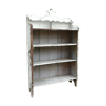 Ancient white shelf in patinated pine