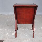 Porte-revues et console en acajou