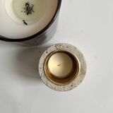 Cylindrical travertine candlestick by Fratelli Mannelli, Italian design 1970