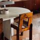 Table à manger Roche Bobois en travertin italien – Années 70/80