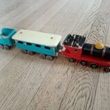 Old wooden SNCF train