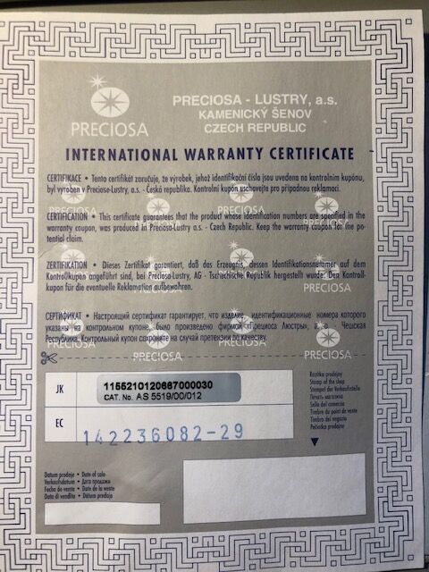 Lustre Kamenicky Senov