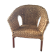 Children's armchair in braided sea rush