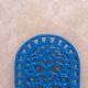 Dessous de plat en fonte bleu