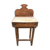 Ancien billot de boucher
