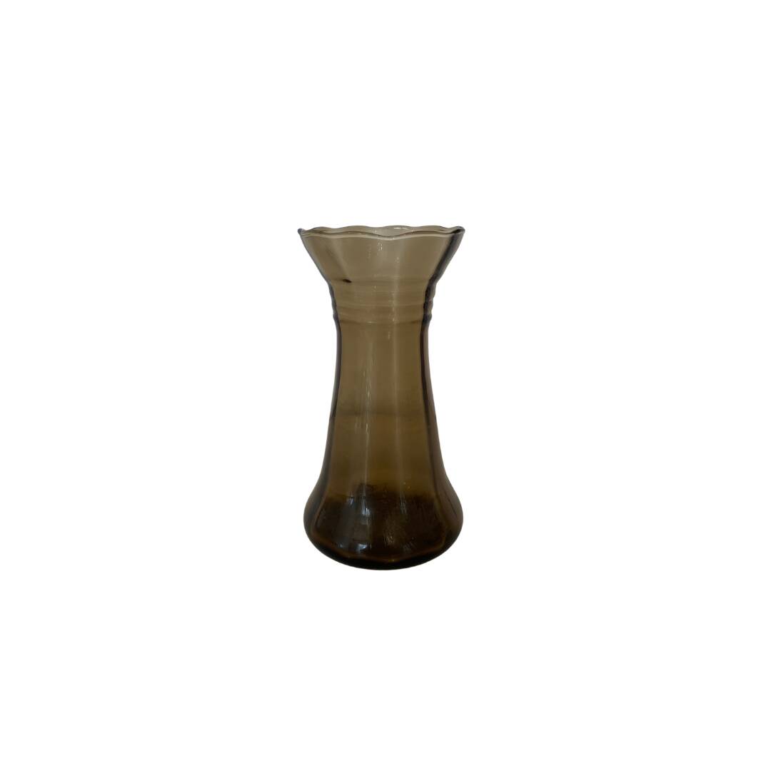 Vase en verre fumé
