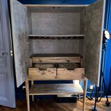 Bar cabinet on stand