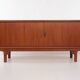 Buffet with roller shutter doors, Danish, vintage, teak, produced by Dyrlund.