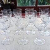 11 verres à pied années 40