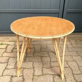 Vintage rattan table