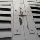 Arched shutters oak louvers H226xW277 4 leaves