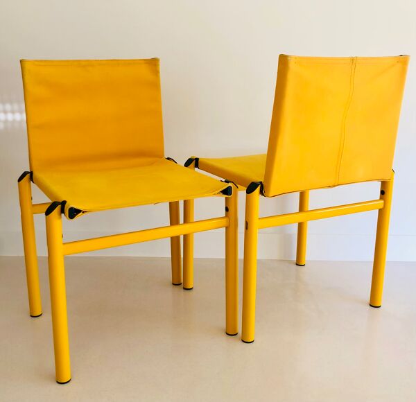 Chaises ''Mastro'' par Afra et Tobia Scarpa pour Molteni, Italie années 80