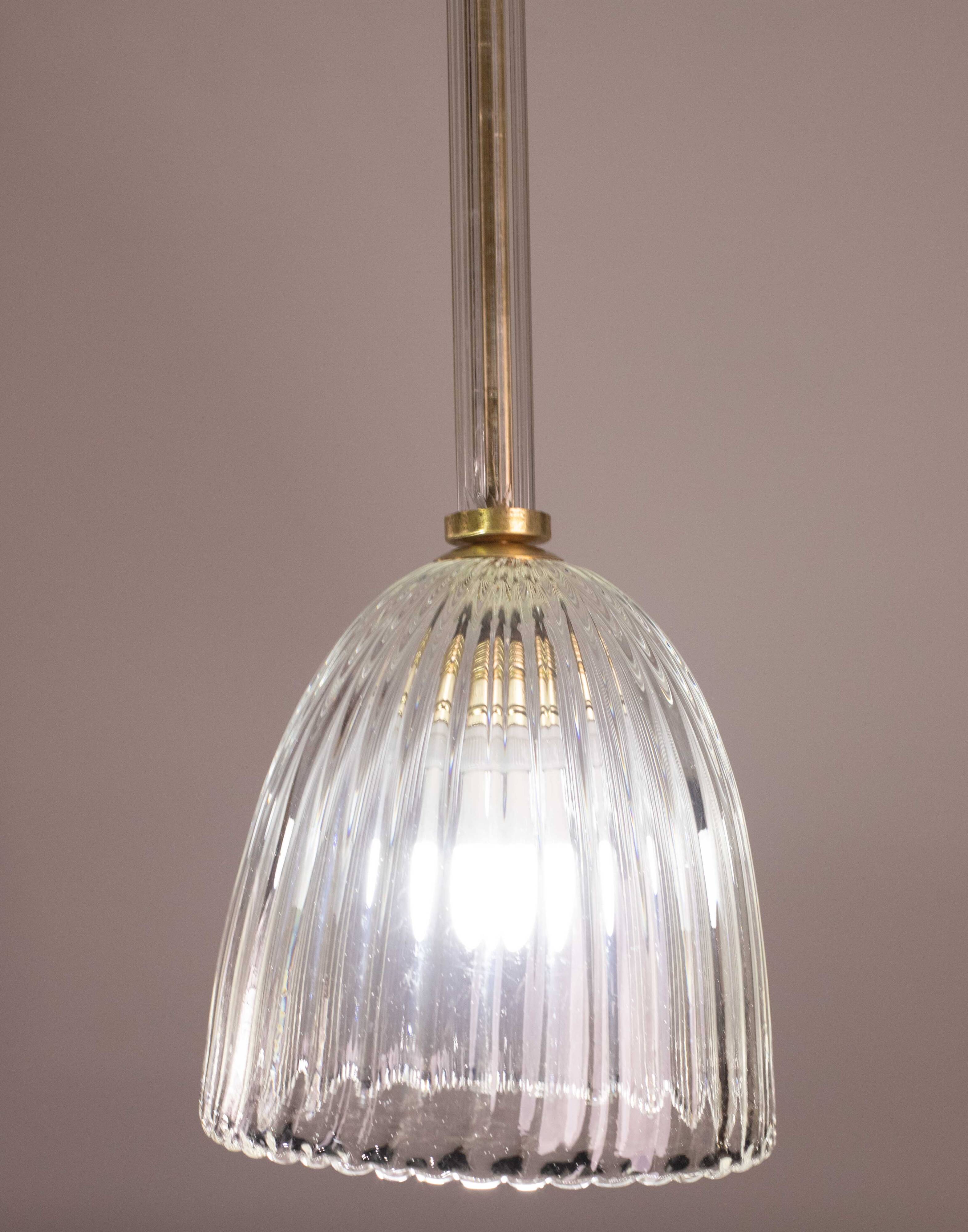 Art Deco Barovier e Toso pendant light, 1950