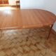 Vintage Scandinavian extendable table with double extension