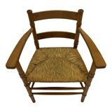 Art Deco chair minimalist oak wicker minimalist design