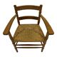 Art Deco chair minimalist oak wicker minimalist design